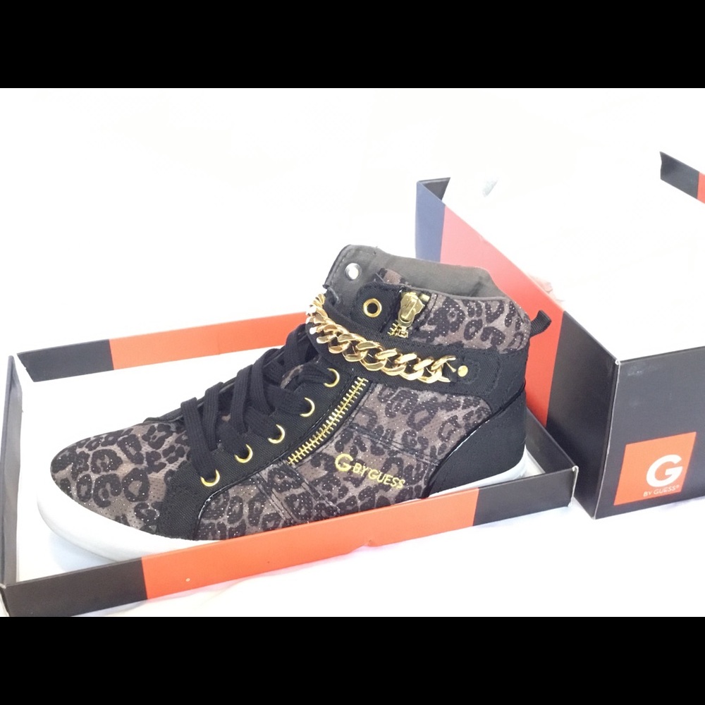 Leopard Hi Top Sneakers